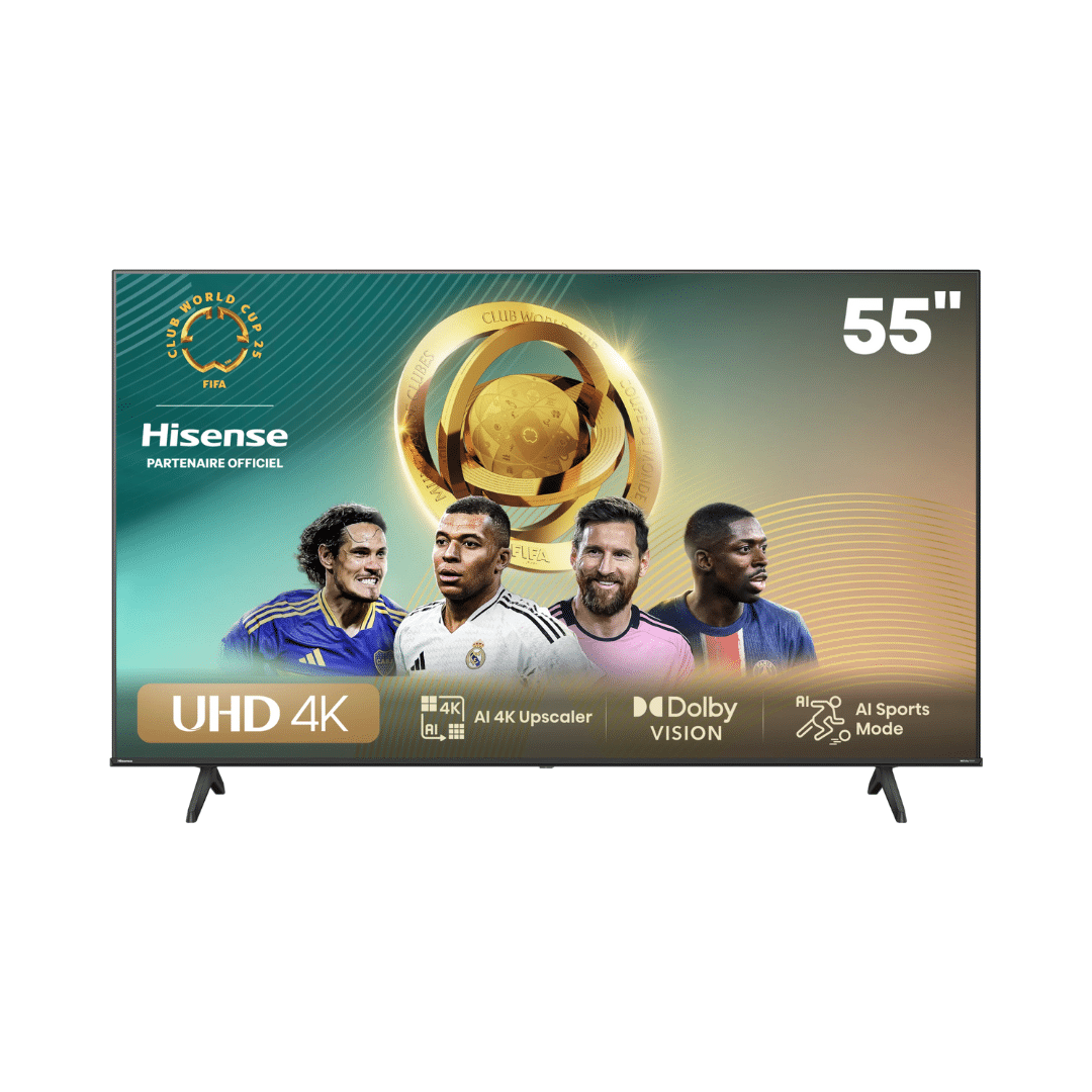 Hisense Televiseur 55 Smart Uhd 4K 55A6N Recepteur Integre His55A6N — Connecto au Maroc | Connecto.ma